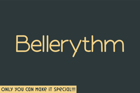 Bellerythm: A Natural Sans Serif Font for Modern Campaigns