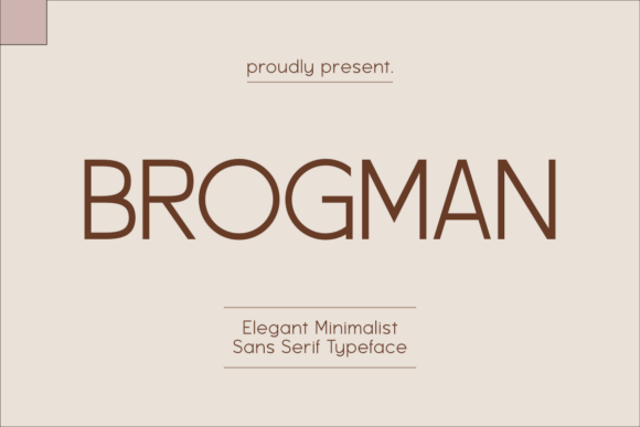 Brogman Font for Elegant Handmade Branding