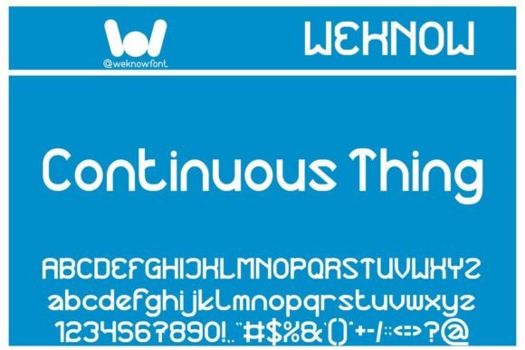 Continuous Thing: A Modern Sans Serif Typeface Review
