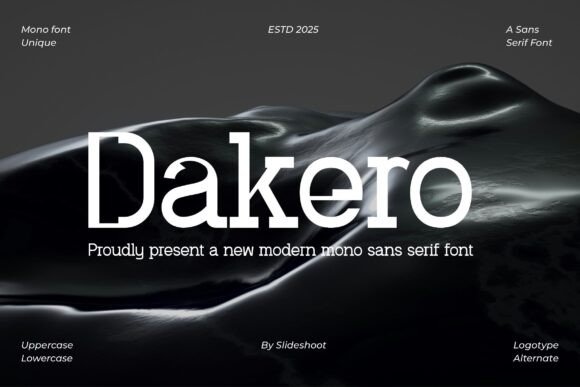 Dakero: A Bouncy Sans Serif Font for Web Design