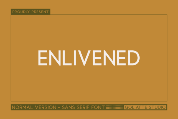 Enlivened: A Bold Typeface for Modern Editorial Design