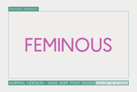 Feminous: Bold Sans Serif Font for Modern Design