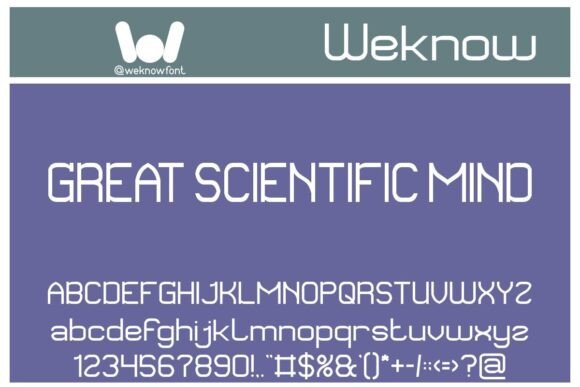 Great Scientific Mind Typeface for Modern Campaigns