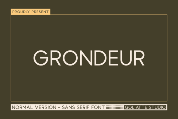 Grondeur Typeface for Modern Makers