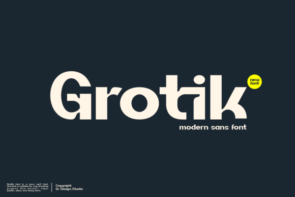 Grotik: The Bold Sans Serif Font for Crafters