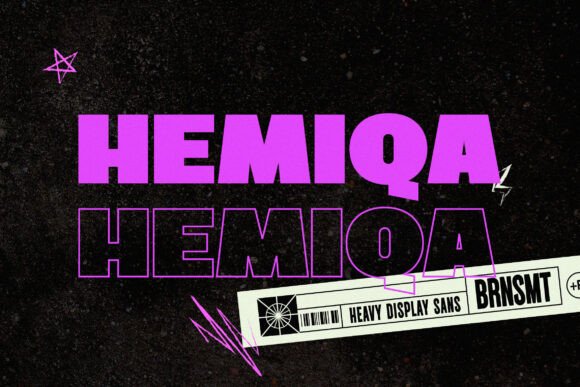 Hemiqa: The Heavy Sans Serif Font for Bold Branding