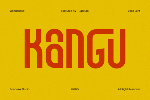 Kangu: A Futuristic Sans Serif Font for Digital Design
