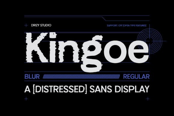 Kingoe: A Bold Sans Serif Font for Makers