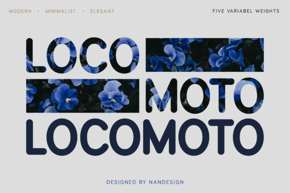 Locomoto Rounded Typeface for Modern Branding