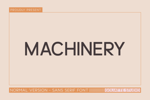Machinery Font for Bold Campaign Headlines