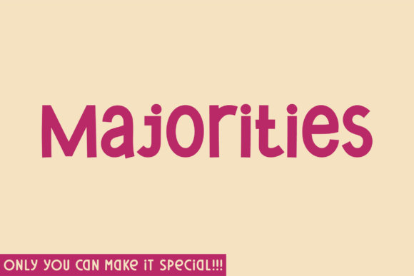 Majorities: A Unique Sans Serif Typeface for Modern Brands