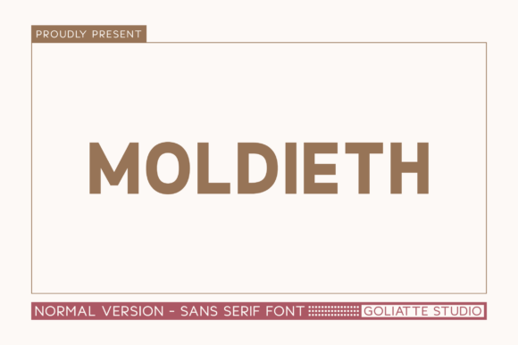 Moldieth Typeface: Bold Branding for Small Business