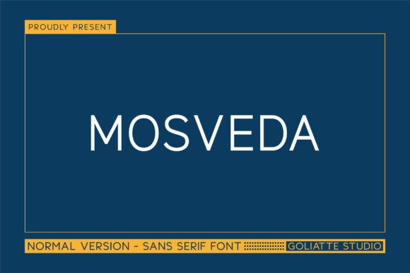 Mosveda: Bold Sans Serif Font for Makers