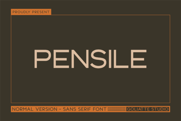 Pensile: The Bold Sans Serif Typeface for Modern Brands