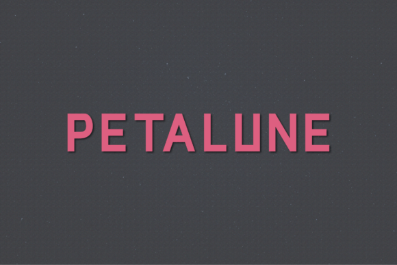 Petalune: A Modern Typeface for Crafters
