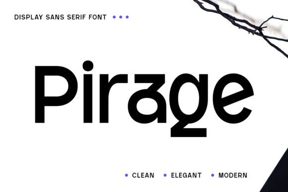 Pirage: A Modern Sans Serif Font for Bold Branding