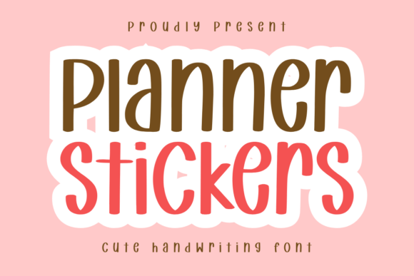 Planner Stickers: A Festive Sans Serif Font for Web Design
