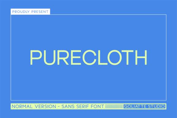 Purecloth: A Bold Sans Serif Font for Makers