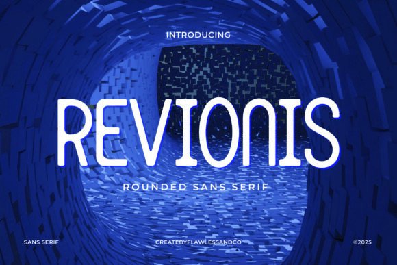 Revionis: A Modern Sans Serif Typeface for Crafters