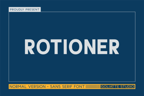Rotioner: Bold Sans Serif Font for Modern Brands