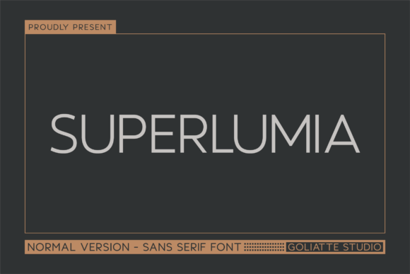 Superlumia: A Bold Typeface for Modern Editorial Design