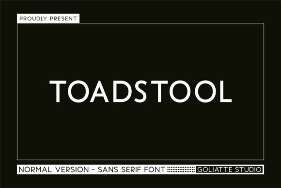 Toadstool Font for Bold Campaign Headlines