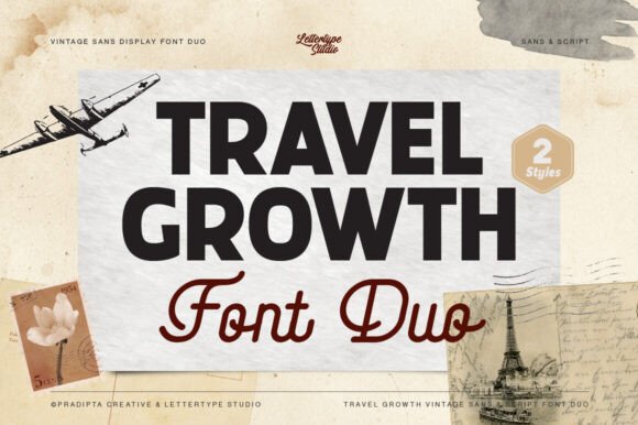 Travel Growth Font for Small Business Branding