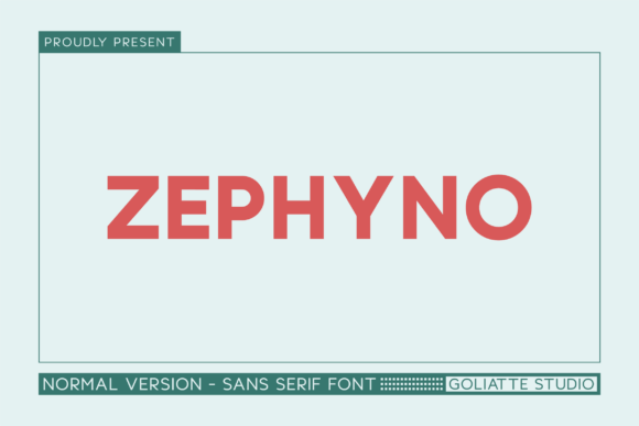 Zephyno: A Bold Sans Serif Typeface for Modern Brands